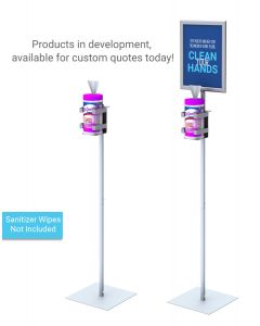 Wipe Dispenser Floor Stands